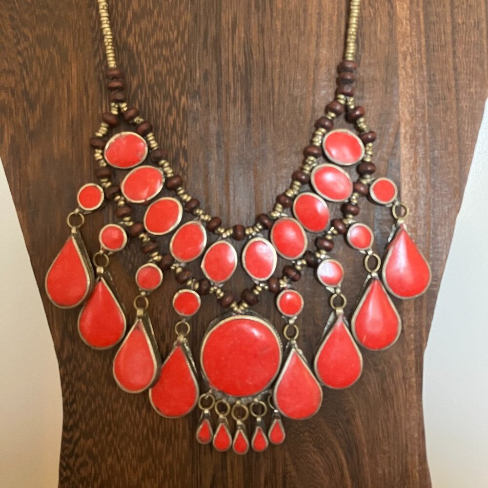 Ethnic Tribal Afghani Kuchi Pendant Necklace